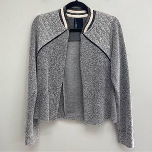 Anthropologie Dolan Varsity Cardigan Terry Diamond Quilted size medium pockets